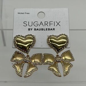 SUGARFIX by Baublebar Heart and Ribbon Earrings Nickle Free